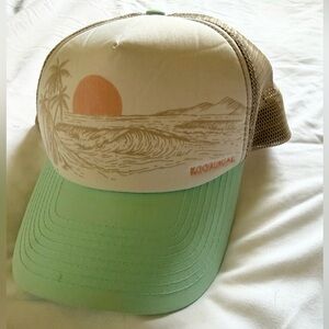 5 for $25! Kooringal Beige and Mint Trucker Hat